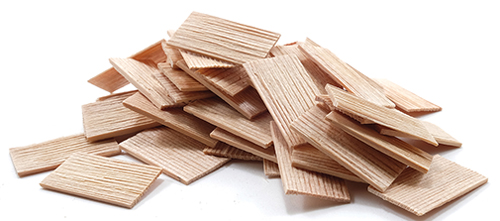 Dollhouse Miniature Shingles: Cedar Rectangle 300/Pk 